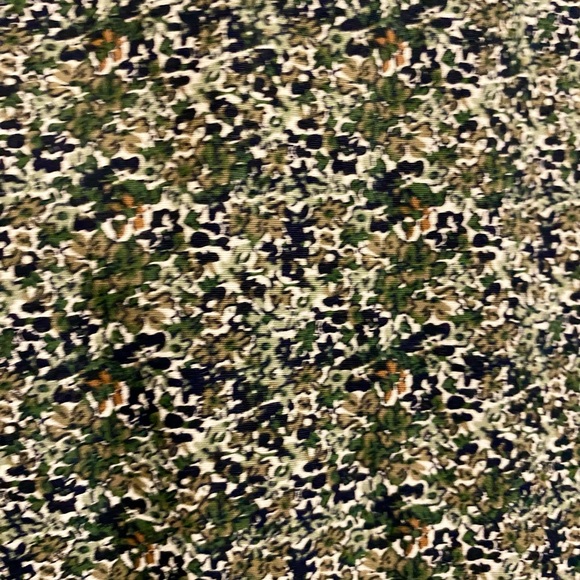 American Rag Men's Floral Button Down Shirt - Green and Black - Picture 3 of 5